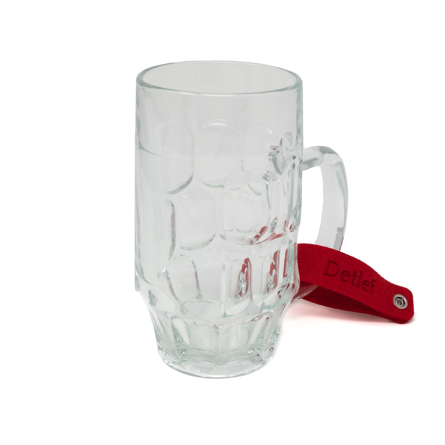 Bierkrugband aus Filz mit personalisierten Namen