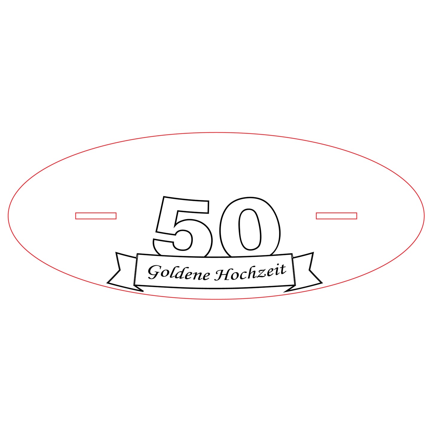 Sockel  für Lasergraviertes Unendlichkeitszeichen für goldene  Hochzeit