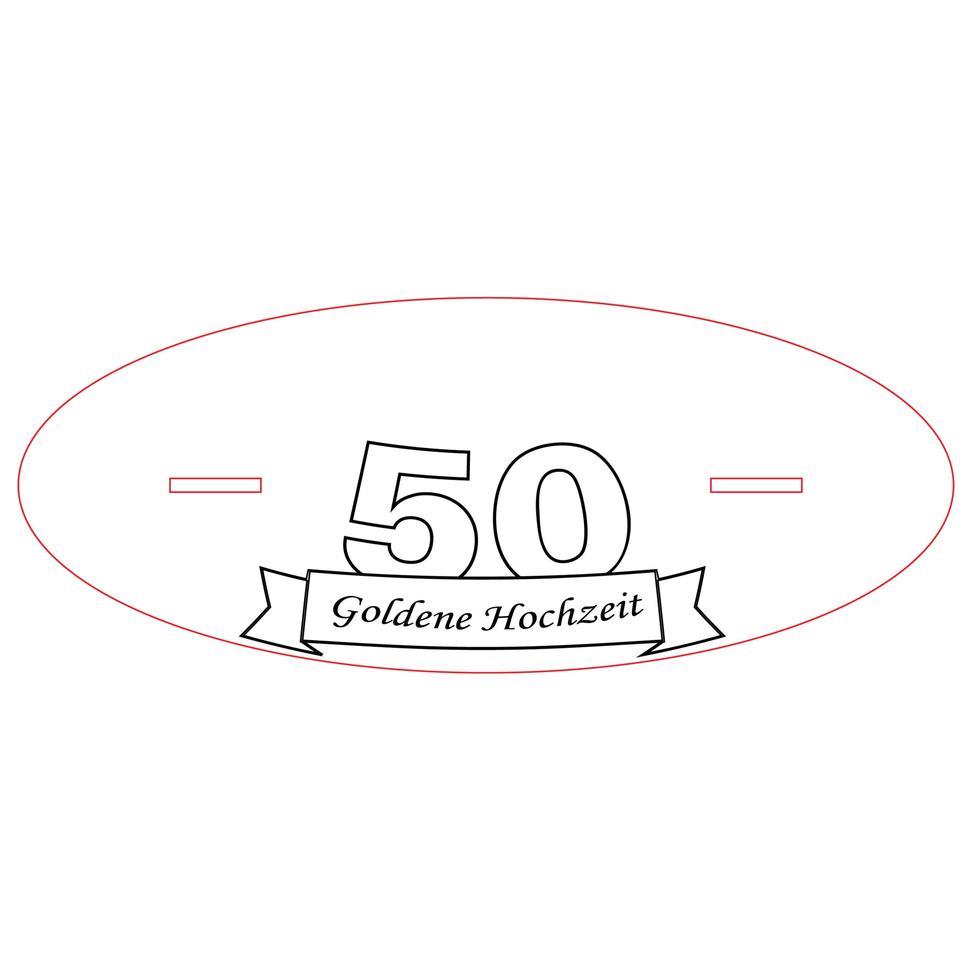 Sockel  für Lasergraviertes Unendlichkeitszeichen für goldene  Hochzeit