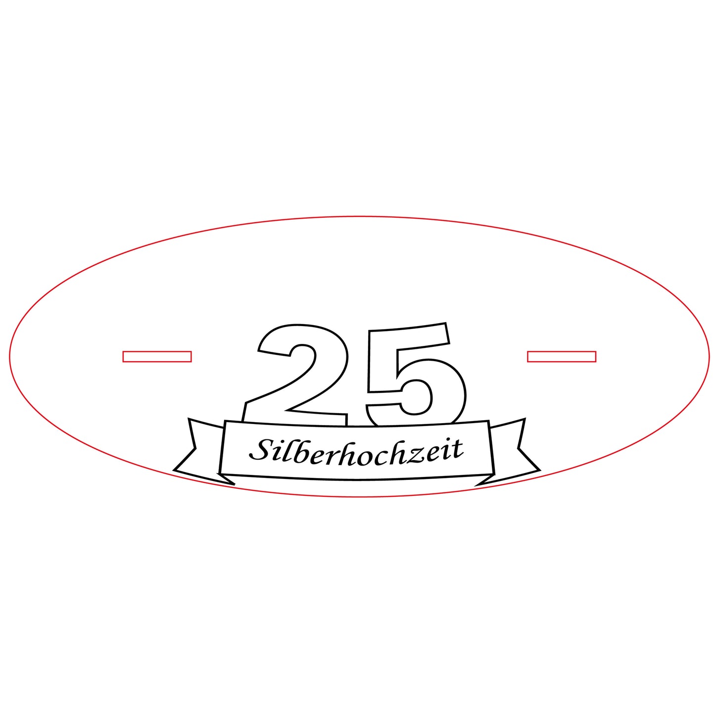 Sockel  für Lasergraviertes Unendlichkeitszeichen für Silberhochzeit